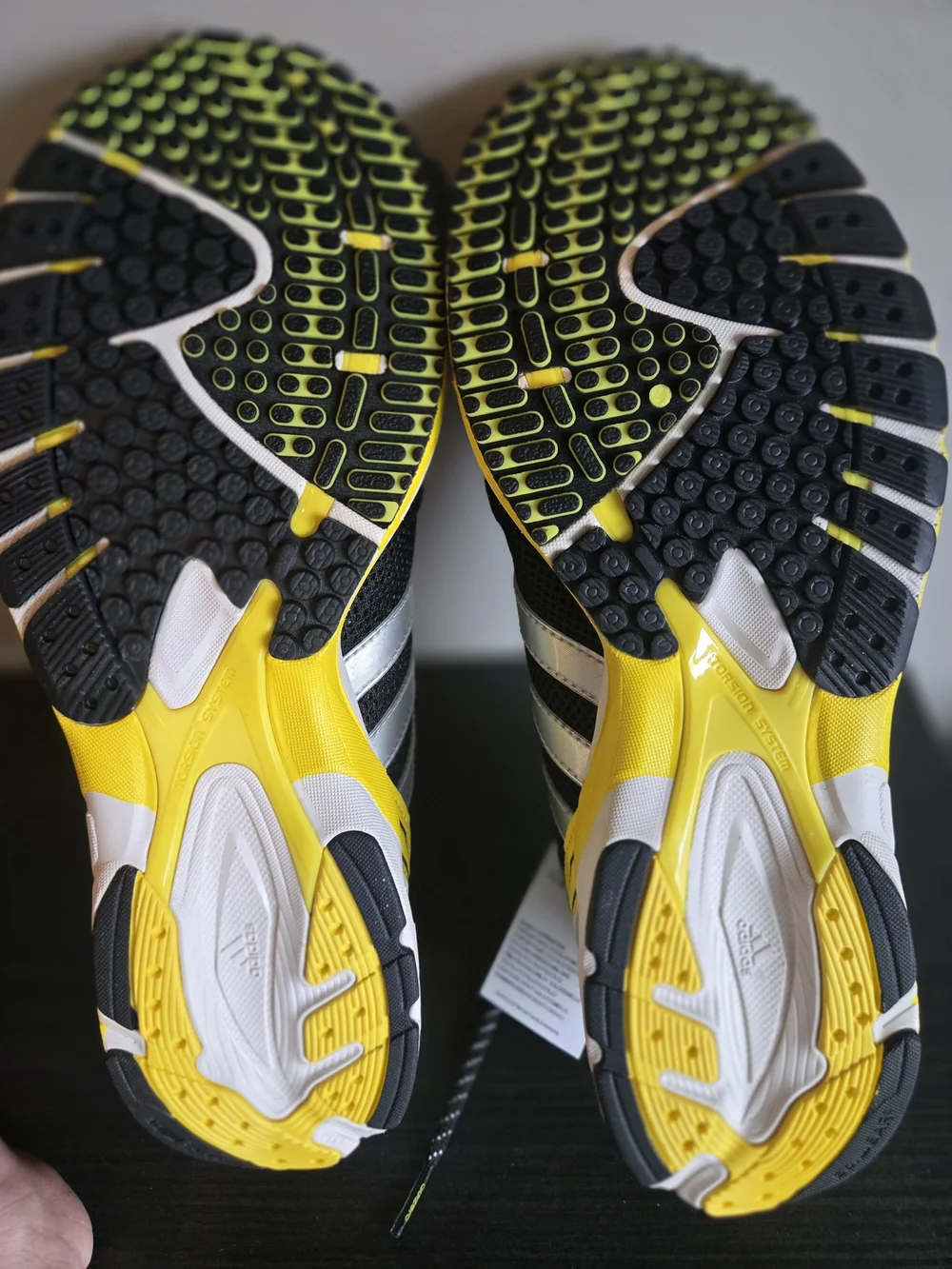 Adidas Adizero Womens 10.5 Black & Yellow Running Shoes New
